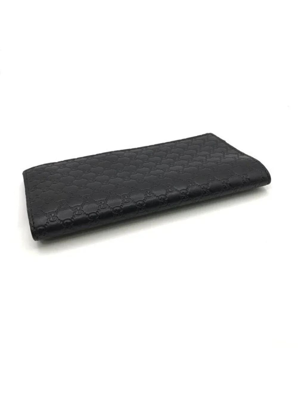 Gucci Micro Guccissima Wallet Bifold Leather Black